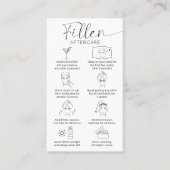 フェイシャルフィミニマルラエレガントゴアフターケアガイド 名刺 (正面)