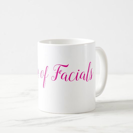 フェイシャルマグカップ女王 コーヒーマグカップ (正面右)