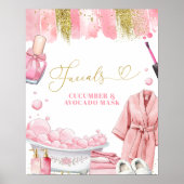 フェイシャルマスクスパパーティー標識 ポスター (正面)