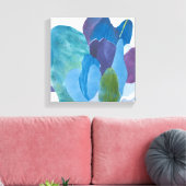 フェイスインディゴ1 キャンバスプリント (インサイチュ (リビング))