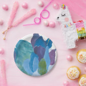 フェイスインディゴ1 ペーパープレート (パーティー)