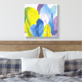 フェイスインディゴIII キャンバスプリント (インサイチュ (寝室))