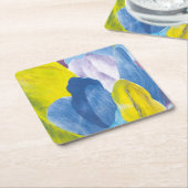 フェイスインディゴIII スクエアペーパーコースター (アングル)