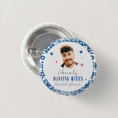 フェイスダンシングクイーン ギリシャ ディスコ マンマ ブライダルシャワー 缶バッジ (正面&裏面)