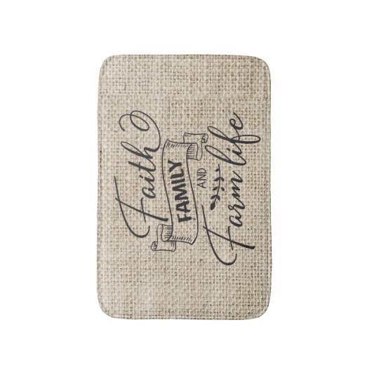 フェイスファミリーアンドファームライフファームハウススタイル バスマット (正面縦)