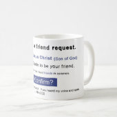 フェイスブックのイエス コーヒーマグカップ (正面右)