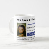 フェイスブックのイエス コーヒーマグカップ (正面左)