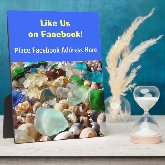 フェイスブックカウンターの看板プラークカスタム フォトプラーク (側面)