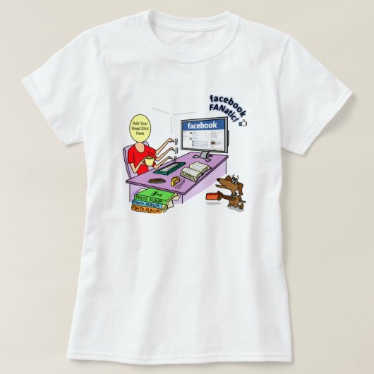フェイスブックファナティックTシャツ Tシャツ (デザイン正面)
