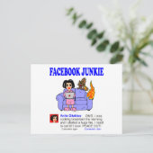 フェイスブック・ジャンキー ポストカード (スタンド正面)