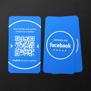 フェイスブック レビュー 私のビジネスを5つ星で評価 QRコード 名刺