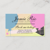 フェイスペインタフェイスペインティング体アーティストブラシバルーン 名刺 (正面)