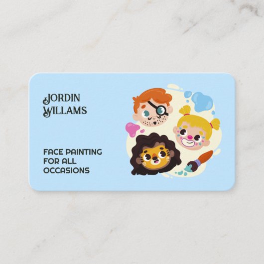 フェイスペインター 名刺 (正面)