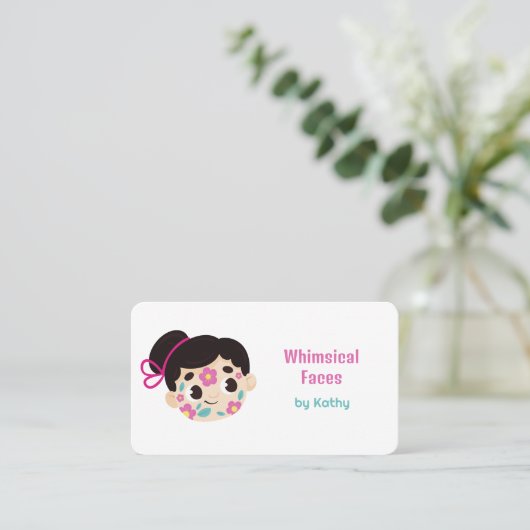 フェイスペインター 名刺 (スタンド正面)