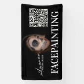 フェイスペインティング誕生日イベント事業 横断幕 (縦)