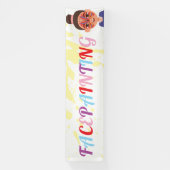 フェイスペイント・フェイスペインター・アーティスト・ビジネス 横断幕 (縦)