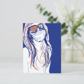 フェイスマスクの憂鬱 ポストカード (スタンド正面)