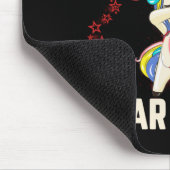 フェイスマスクを着たナースのダビ実在ング マウスパッド (コーナー)