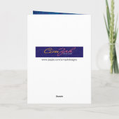 フェイスマスククリストマスク付きゴールデンリトリメリーーバー カード (裏面)