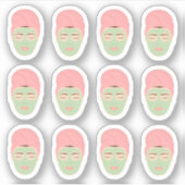 フェイスマスク スキンケア リラクゼーション デー プランナー シール (正面)