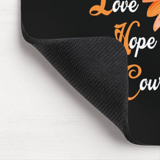 フェイスラブホープ勇気Aml白血病認識度 マウスパッド (コーナー)