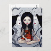 「フェイスレス幽霊」はがき ポストカード (正面/裏面)