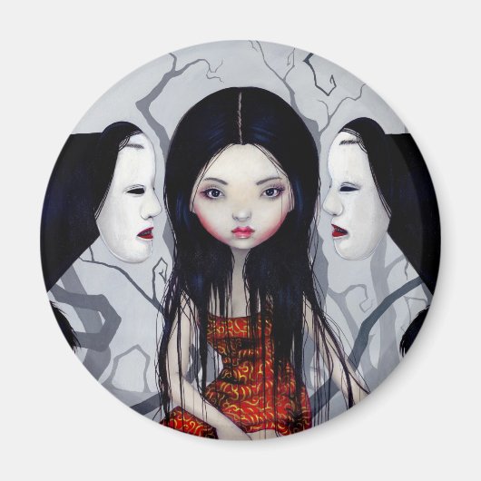 「フェイスレス幽霊」マグネット マグネット (正面)