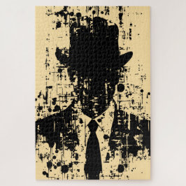 フェイスレス紳士：抽象芸術エレガンス ジグソーパズル