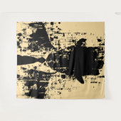 フェイスレス紳士：抽象芸術エレガンス タペストリー (正面(横))