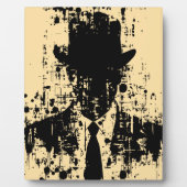フェイスレス紳士：抽象芸術エレガンス フォトプラーク (正面)