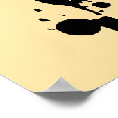 フェイスレス紳士：抽象芸術エレガンス ポスター (角)