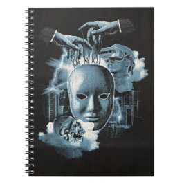 フェイスレス – テクノゴシックストリートウェアデザイン ノートブック