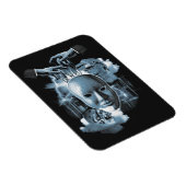 フェイスレス – テクノゴシックストリートウェアデザイン マグネット (右側)