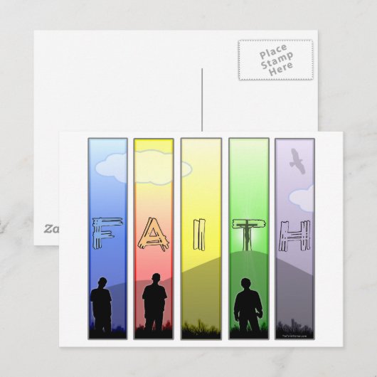 フェイス クロス ポストカード (正面/裏面)