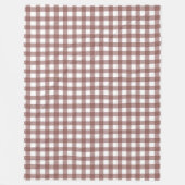 フェイズ&ローレンダークチョコレートプレイド フリースブランケット (正面)