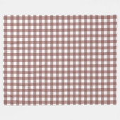 フェイズ&ローレンダークチョコレートプレイド フリースブランケット (正面(横))