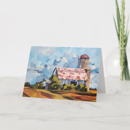 フェイディド・グローリー オリジナルアート ブランク フォールド グリーティングカード