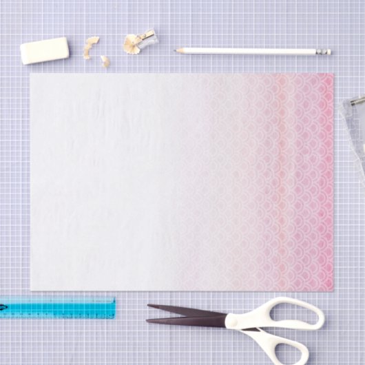 フェイディングピンクマーメイドテレはかりで測ティッシュペーパー 薄葉紙 (クラフト)