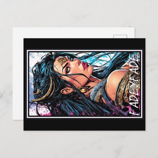 フェイディーバーバリアン漫画スタイル02 ポストカード (正面/裏面)