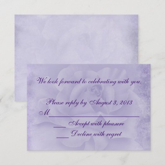 フェイデッド ローズ RSVP (正面/裏面)