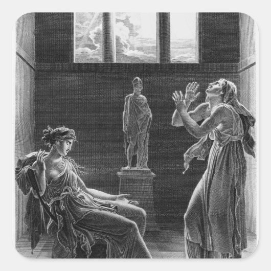 フェイドラとオイノーネ、第一法イラストレーション スクエアシール (正面)