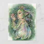 フェイハガードウッドランドフェアリーガールファンタジー ポストカード (正面)