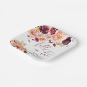 フェイバーガンディ秋インラブオータムブライダルシャワー ペーパープレート (傾斜あり)