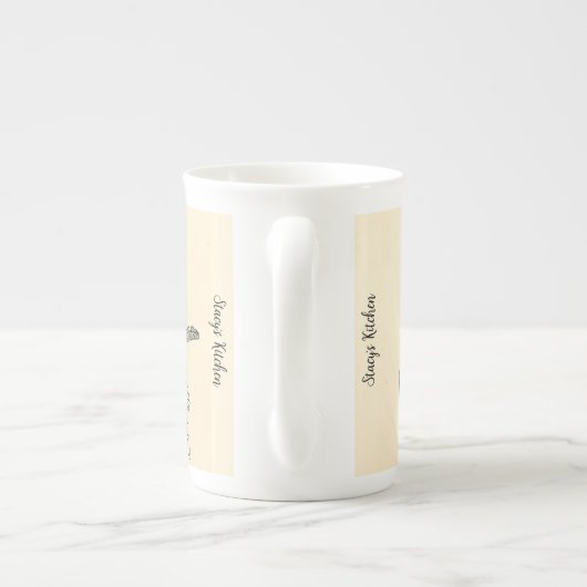 フェイパーソナライズされたリーピーターパンケンジントンマグ ボーンチャイナマグカップ (裏面)