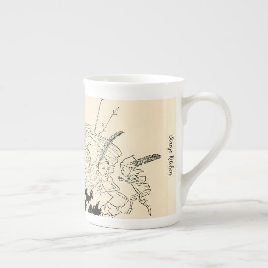 フェイパーソナライズされたリーピーターパンケンジントンマグ ボーンチャイナマグカップ (右)