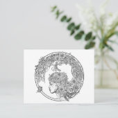 フェイフラワー: DIYカラーリングカード(Sonja A.S.) ポストカード (スタンド正面)