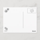 フェイフラワー: DIYカラーリングカード(Sonja A.S.) ポストカード (裏面)