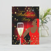 フェイブルーズレッドグリッターディババースデーパーティー 招待状 (スタンド正面)