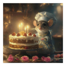 フェイマス・マウス・ベーカリーのバースデーケーキ ポスター