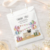 フェイムプグドッグカラフルパステル誕生日サンキュー フェイバーバッグ (クリップ留めされた状態)